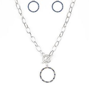 Paparazzi Silver Toggle Necklace and Earrings Set